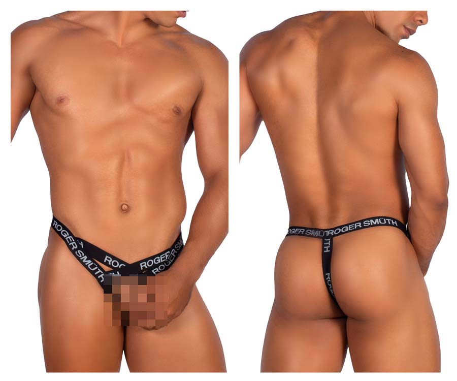 [Roger Smuth] Thongs Black (RS067)